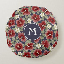 Hibiscus en Plumeria - Maroon