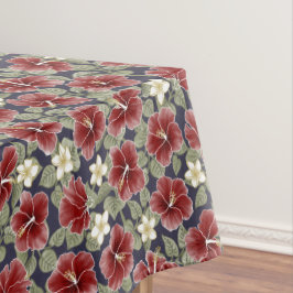 Hibiscus en Plumeria - Maroon Tafelkleed