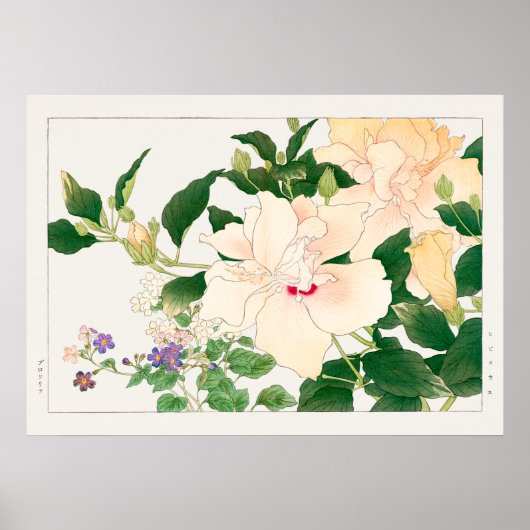 Hibiscus en Struik Violet, Konan, Natuur Art Poster (Voorkant)