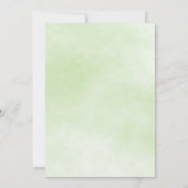 Hibiscus en verlaat bruiloft kaart (Achterkant)