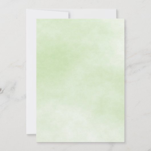 Hibiscus en verlaat bruiloft kaart (Achterkant)