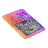 Hibiscus en vlinder Voeg uw foto gepersonaliseerd  Magneet (Rechterzijde)