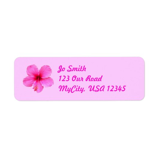 Hibiscus Etiket (Voorkant)