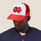 Hibiscus Face - Rood Trucker Pet (In situ)