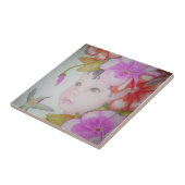 Hibiscus Fairy Tegeltje (Zijkant)