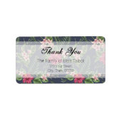 Hibiscus Familie Dank u wel het etiket (Voorkant)