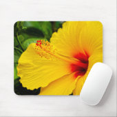 Hibiscus felgeel muismat (Met muis)