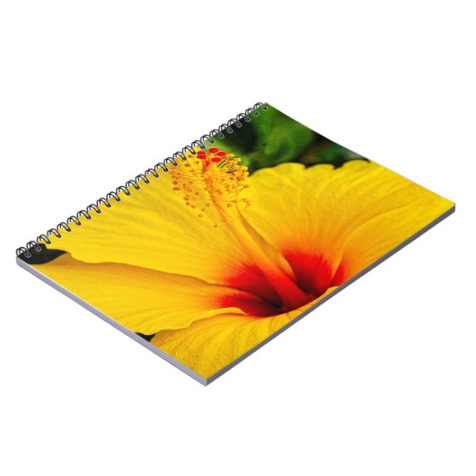 Hibiscus felgeel notitieboek (Linkerzijde)
