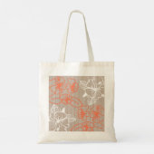 Hibiscus floral design in levendige kleuren tote bag (Achterkant)