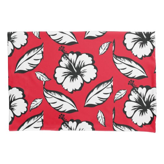 Hibiscus Floral Kussensloop (Voorkant)