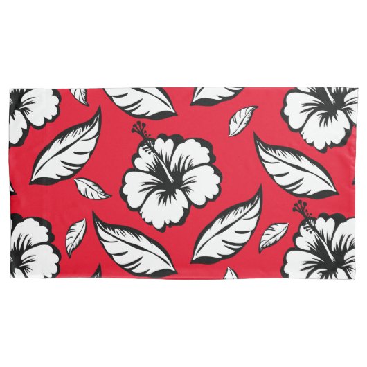 Hibiscus Floral Kussensloop (Voorkant)