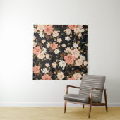 Hibiscus Floral: naadloos patroonontwerp Wandkleed (In situ)