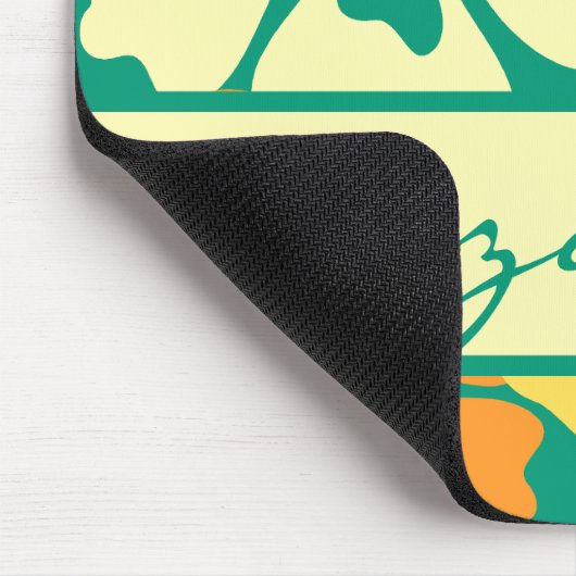 Hibiscus Floral Pattern Monogram Muismat (Hoek)