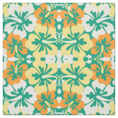 Hibiscus Floral Pattern Stof (Swatch)