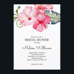 Hibiscus Floral Waterverf Romantic Vrijgezellenfee Kaart<br><div class="desc">Hibiscus Floral Waterverf Romantic Vrijgezellenfeest</div>