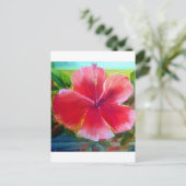Hibiscus Flower Art Briefkaart (Staand voorkant)
