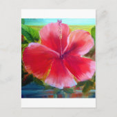Hibiscus Flower Art Briefkaart (Voorkant)