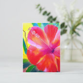 Hibiscus Flower Art Briefkaart (Staand voorkant)