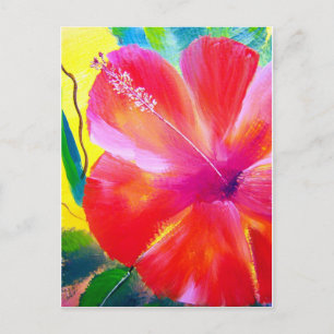 Hibiscus Flower Art Briefkaart