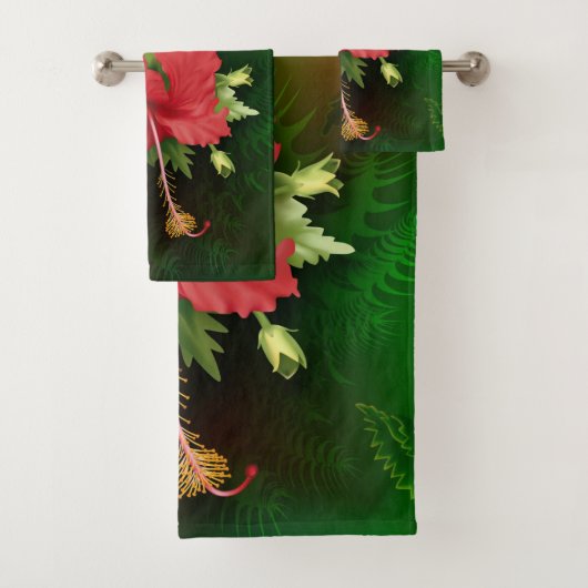 Hibiscus Flower Bad Handdoek (Insitu)