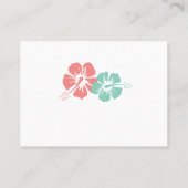 Hibiscus Flower Boarding Pass Escort / Zitplaatsen Plaatskaartje (Achterkant)