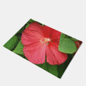 Hibiscus Flower Bright Magenta Floral Deurmat (Schuin)