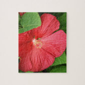 Hibiscus Flower Bright Magenta Floral Legpuzzel (Verticaal)
