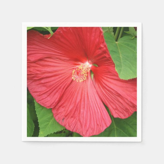 Hibiscus Flower Bright Magenta Floral Servetten (Voorkant)