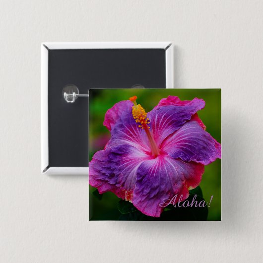 Hibiscus Flower Button (Voorkant /achterkant)