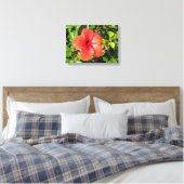 Hibiscus flower canvas afdruk (Insitu (Slaapkamer))
