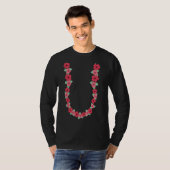 Hibiscus Flower Chain Tropical Summer Vacation Haw T-shirt (Voorkant volledig)