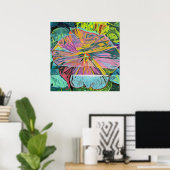 Hibiscus Flower Custom Art Poster (Thuiskantoor)