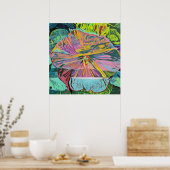 Hibiscus Flower Custom Art Poster (Keuken)