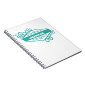 Hibiscus Flower Embleem Notitieboek (Rechterzijde)