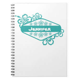 Hibiscus Flower Embleem Notitieboek