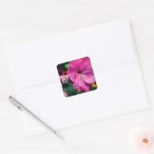Hibiscus flower en Friends Vierkante Sticker (Envelop)