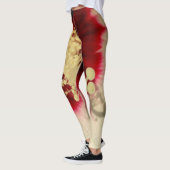 Hibiscus Flower Floral Photo Leggings, M Leggings (Links)