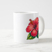 Hibiscus flower grote koffiekop (Voorkant rechts)