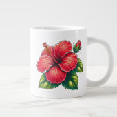 Hibiscus flower grote koffiekop (Rechts)