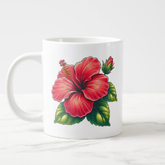 Hibiscus flower grote koffiekop