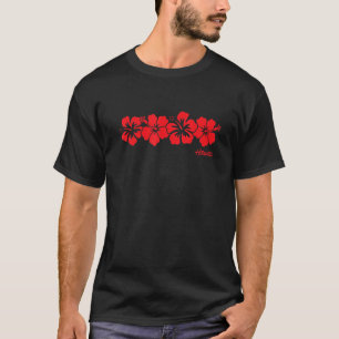 Hibiscus Flower Hawaii Aloha Hawaiian Retro Beach T-shirt