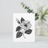 Hibiscus flower II Briefkaart (Staand voorkant)