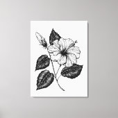 Hibiscus flower II Canvas Afdruk (Voorkant)