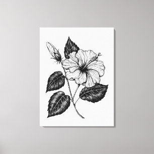 Hibiscus flower II Canvas Afdruk