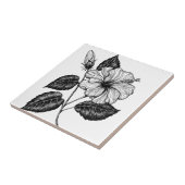 Hibiscus flower II Tegeltje (Zijkant)