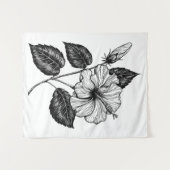 Hibiscus flower II Wandkleed (Voorkant (horizontaal))