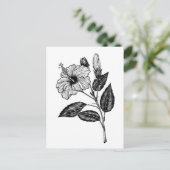 Hibiscus flower III Briefkaart (Staand voorkant)