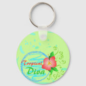 Hibiscus flower - Keychain (Voorkant)