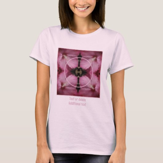 Hibiscus Flower Lijst Creëer Uw Eigen Huisdier Fot T-shirt (Voorkant)