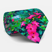 Hibiscus Flower Love Stropdas (Opgerold)